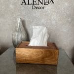 جا دستمال کاغذی چوبی