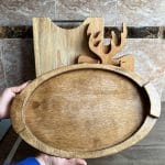 سینی چوبی بیضی