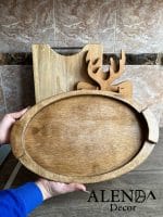 سینی چوبی بیضی