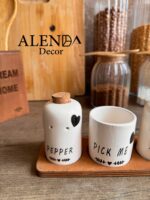 ست نمک پاش و فلفل پاش طرح قلب - Image 4