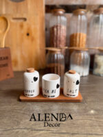 ست نمک پاش و فلفل پاش طرح قلب