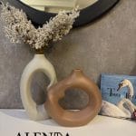 گلدان جفتی پیچی مات