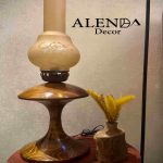 چراغ رومیزی چوبی