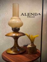 چراغ رومیزی چوبی