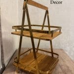 استند شیرینی خوری دو طبقه مربع