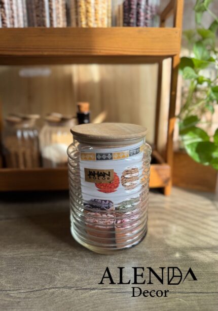 بانکه شیشه ای درب چوبی