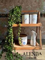 استند دو طبقه چوبی