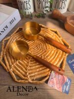 پیمانه طلایی دسته چوبی - Image 3