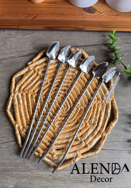 نی شربت خوری استیل یونیک