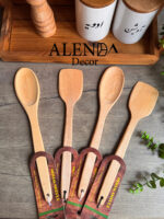 قاشق و کف گیر آشپزی چوبی