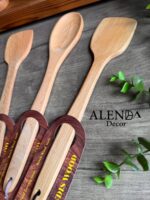 قاشق و کف گیر آشپزی چوبی - Image 2