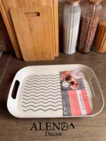 سینی دسته دار موج لیزنی - Image 6