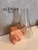 گلدان شیشه و سنگ - Image 3