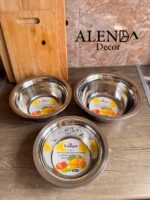 ست 5 تیکه کاسه (لگن) استیل یونیک - Image 2