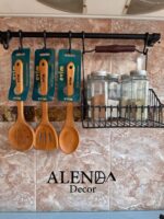 کف گیر و ملاقه چوبی