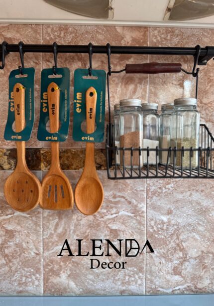 کف گیر و ملاقه چوبی