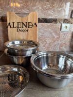 ست سه تیکه آبکش و لگن رنده دار - Image 2