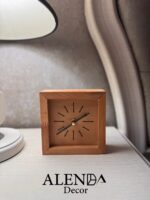 ساعت رومیزی چوبی