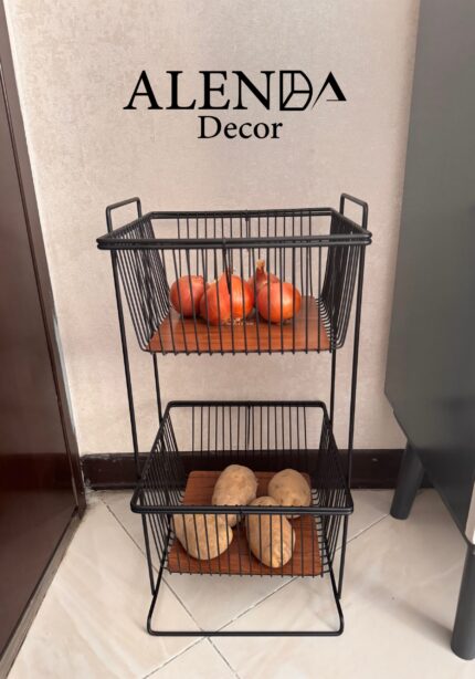 سبد سیب زمینی و پیاز