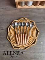 قاشق دسته چوبی