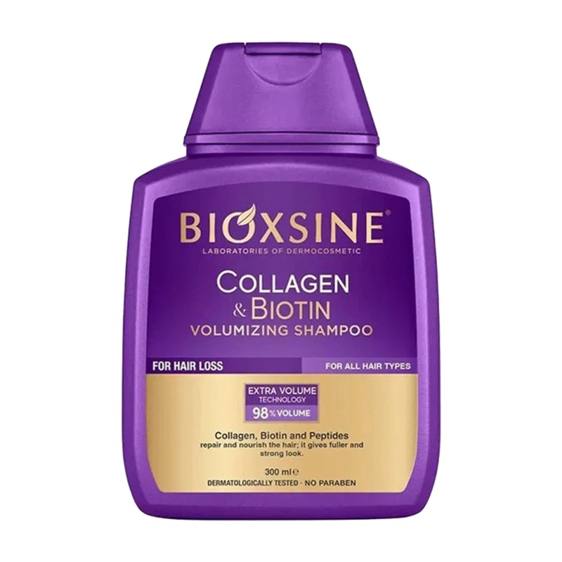 28576 شامپو مو ضدریزش بیوکسین Bioxcin حاوی بیوتین و کلاژن بنفش