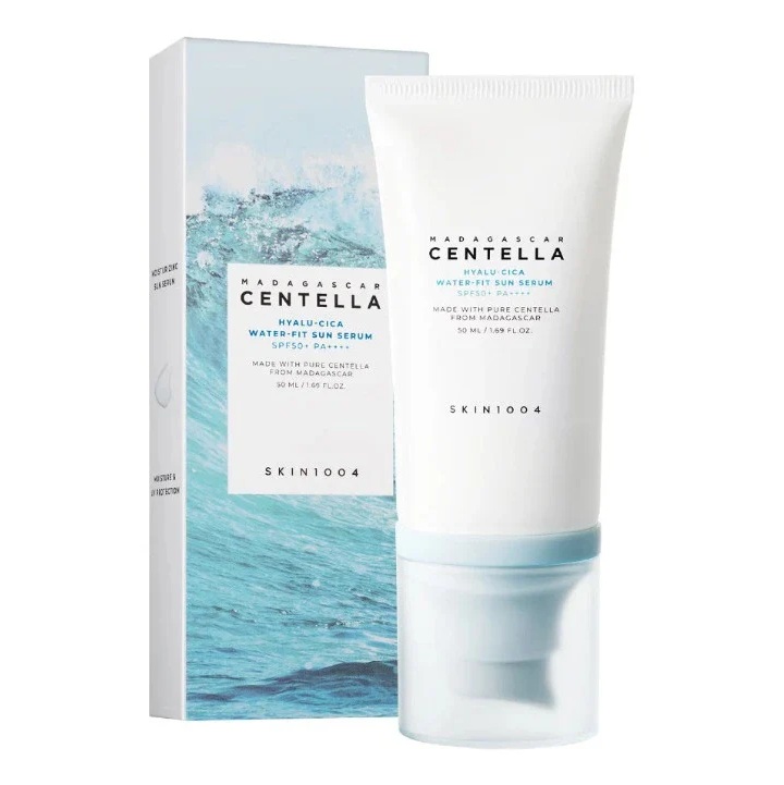 ضد آفتاب سنتلا ماداگاسکار Madagascar Centella مدل SPF50 هیالوسیکا اسکین 1004 حجم 50 میل