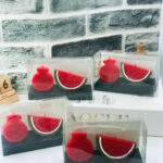 بسته شمع دو تایی هندوانه و انار