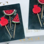 بسته شمع سه عددی انار و هندوانه