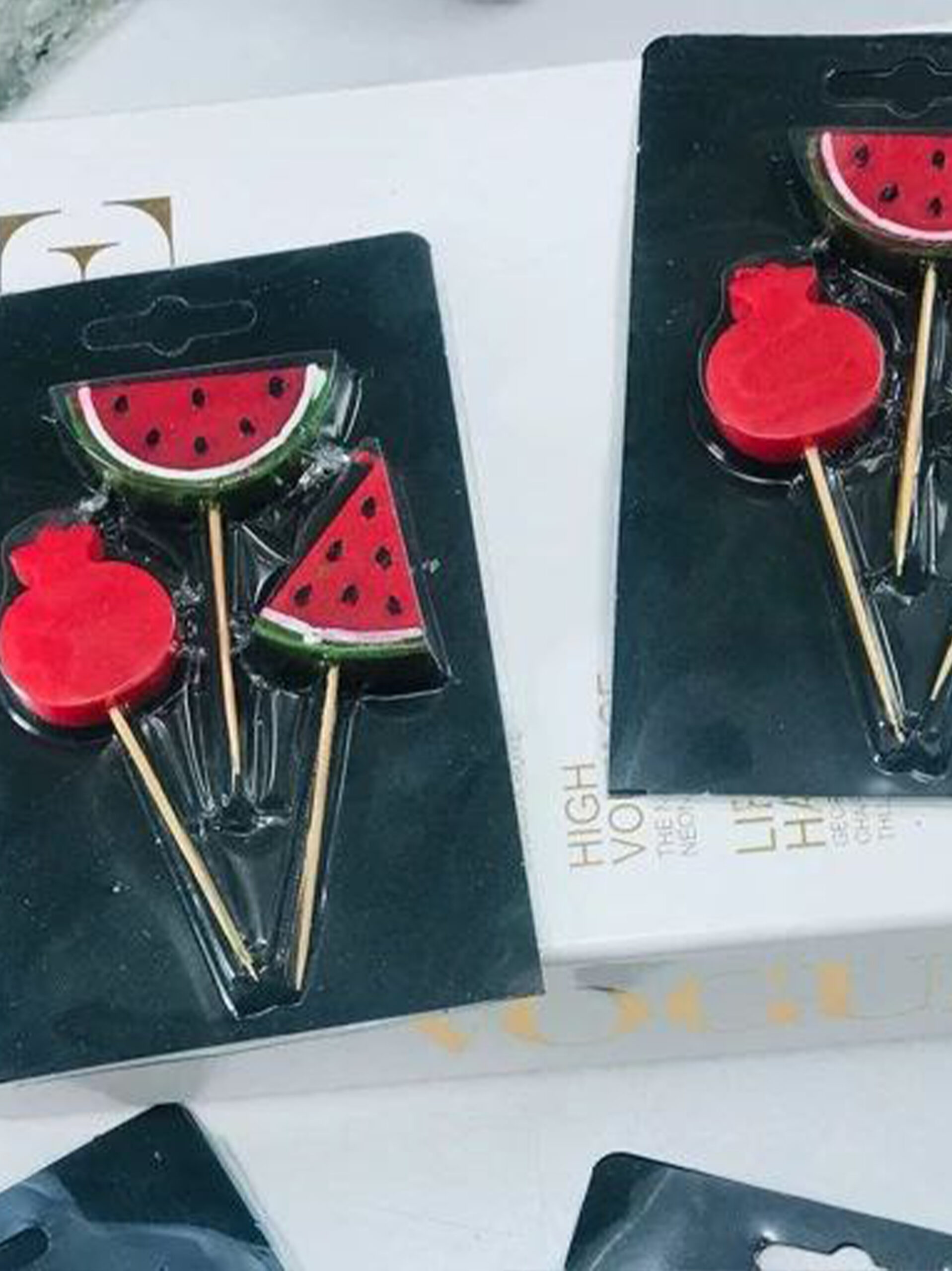 IMG_1468 بسته شمع سه عددی انار و هندوانه