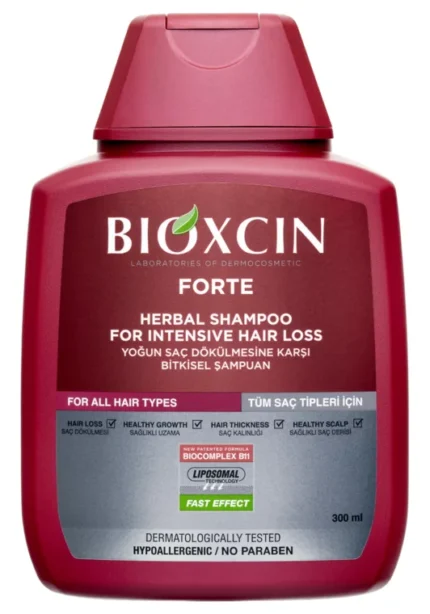 شامپو مو بیوکسین قرمز مدل فورت Forte حجم 300 میل