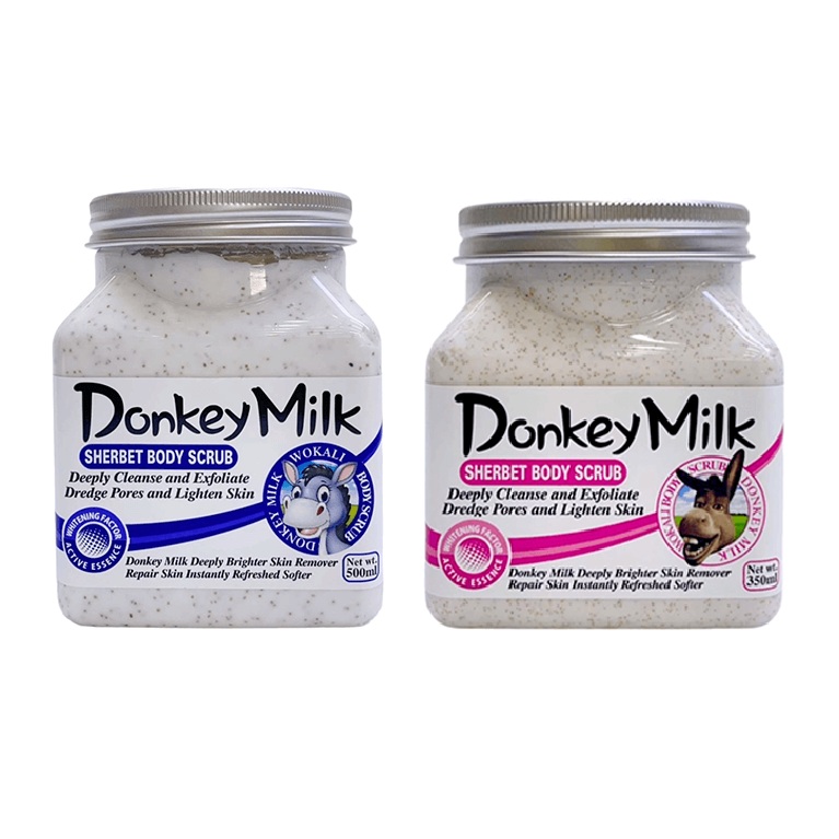 اسکراب بدن لایه بردار وکالی مدل شیر الاغ حجم 350میل