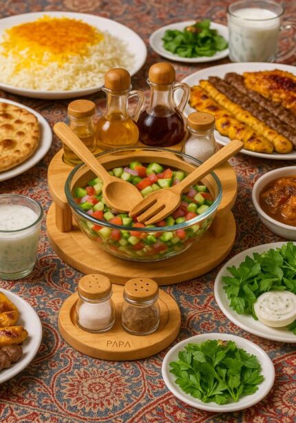 سالاد خوری 8 پارچه