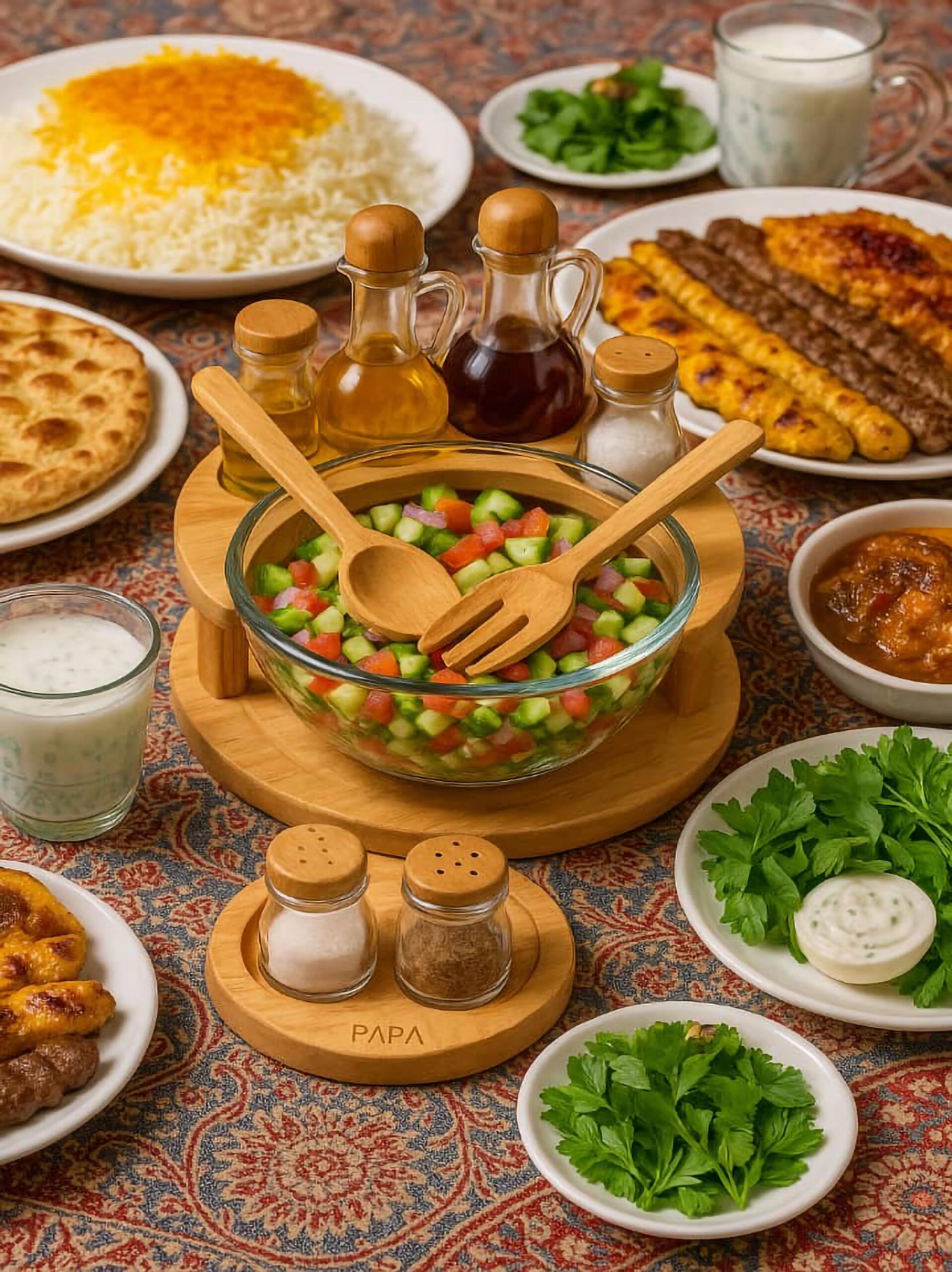 salad سالاد خوری 8 پارچه