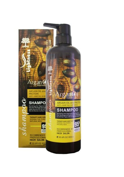 شامپو لایتنس Lightness ضد ریزش فاقد سولفات حجم 900 میلی لیتر