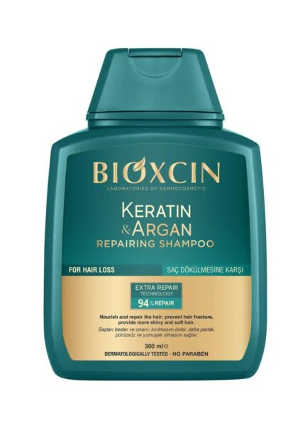 شامپو مو ضد ریزش مو آرگان و کراتین بیوکسین 300 میل سبز
