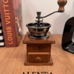 آسیاب قهوه دستی چوبی و استیل