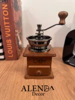 آسیاب قهوه دستی چوبی و استیل