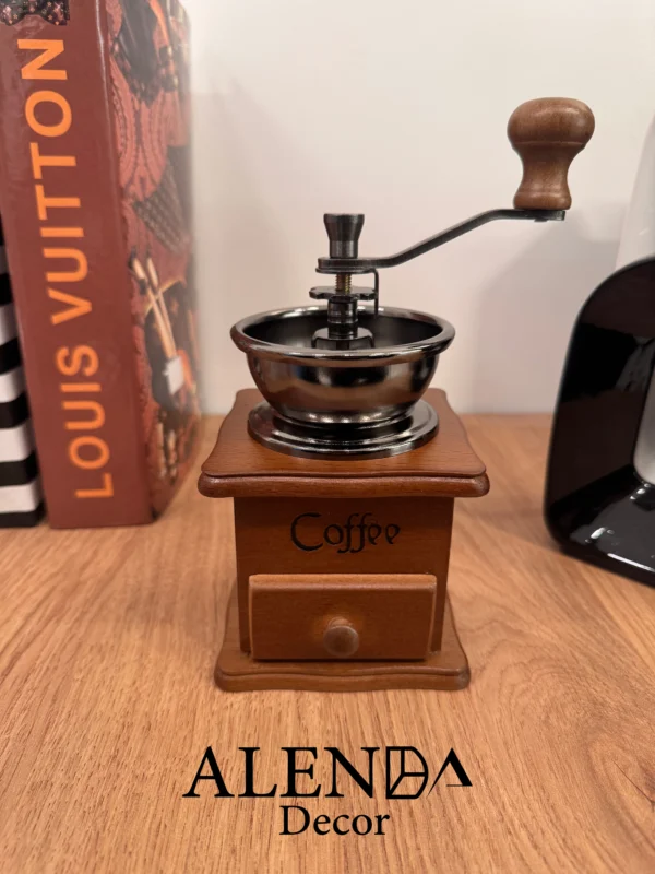 آسیاب قهوه دستی چوبی و استیل