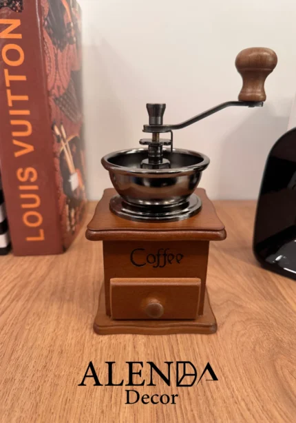 آسیاب قهوه دستی چوبی و استیل
