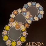 زیربشقابی و قابلمه ای سیلیکونی گل دار