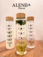 بطری پیرکس درب بامبو - تصویر 3