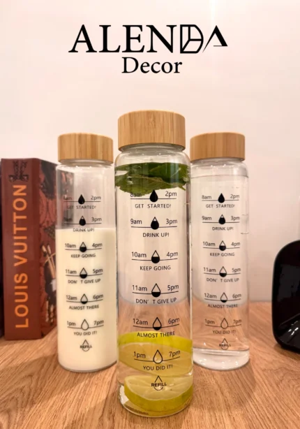 بطری پیرکس درب بامبو