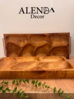 سینی مزه خوری چوب گردو - تصویر 2