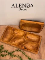 سینی مزه خوری چوب گردو