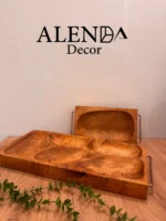 سینی مزه خوری چوب گردو - تصویر 4