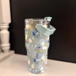 تراول ماگ گلدار دسته دار