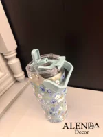 تراول ماگ گلدار دسته دار - Image 2