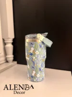 تراول ماگ گلدار دسته دار - Image 3