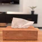 جا دستمال کاغذی چوب راش مستطیل