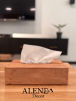 جا دستمال کاغذی چوب راش مستطیل